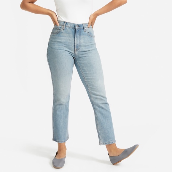 Everlane The Cheeky Bootcut Jean Sky Blue - Size 26 Crop Boot denim - Picture 1 of 9